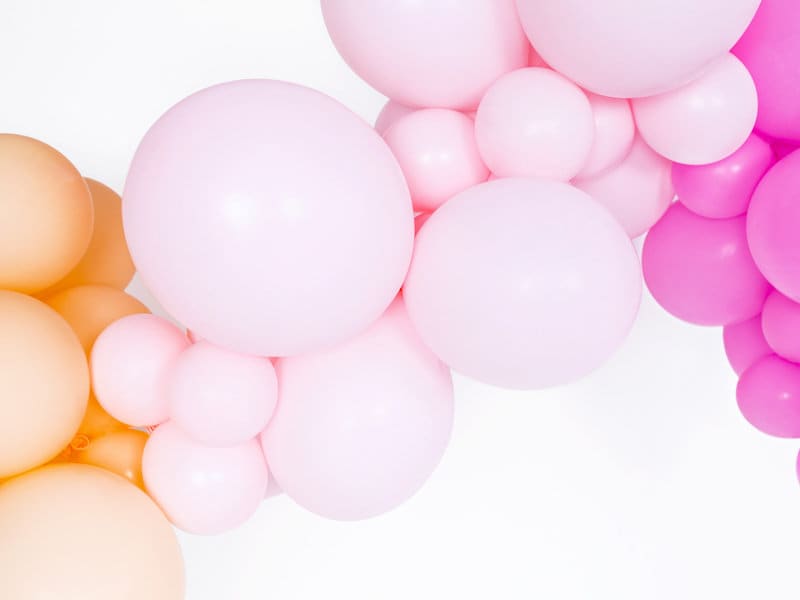 High Quality Strong Pastel Light Pink Latex Balloons, Pink Balloons, Pack of 6 or 12 Balloons, Strong Baby Pink Balloons, Pastel Balloons