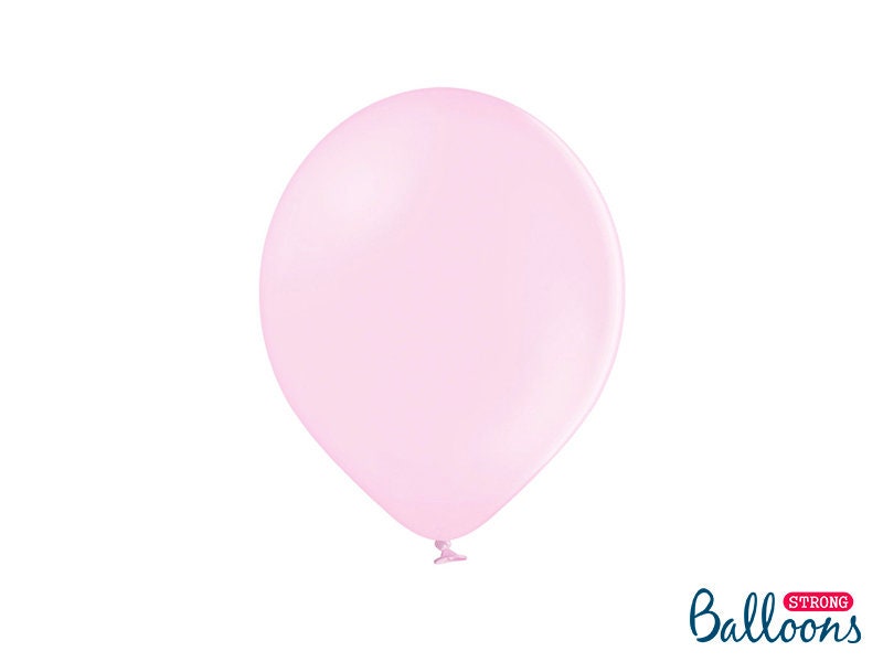 High Quality Strong Pastel Light Pink Latex Balloons, Pink Balloons, Pack of 6 or 12 Balloons, Strong Baby Pink Balloons, Pastel Balloons - Image 3
