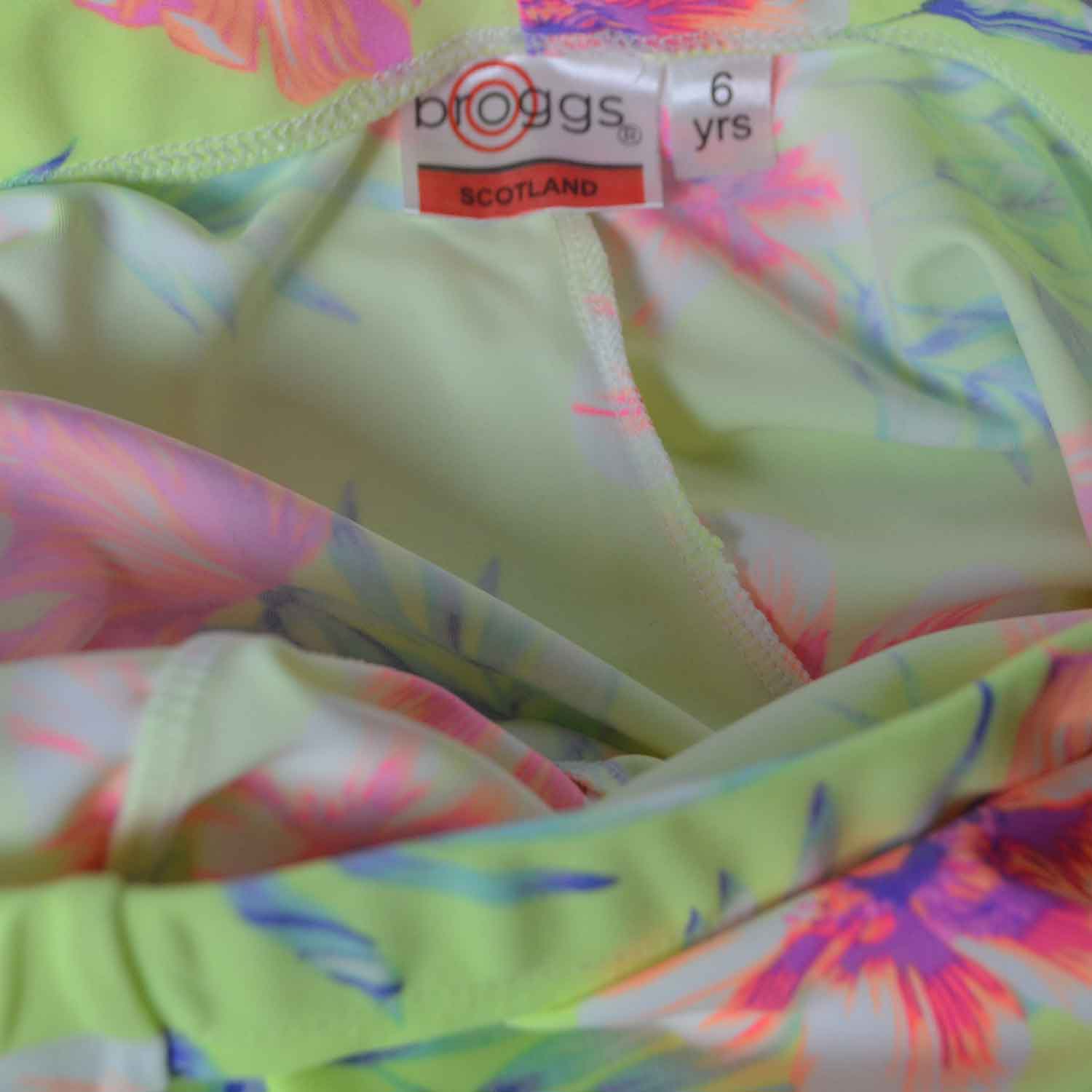 Girls Sports Leggings | Beautiful Yellow Hibiscus Print | Ankle-length | Activewear | Age 3 – 12 Years | Broggs® - Image 5