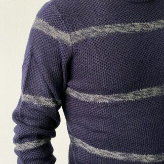 Striped crewneck sweater