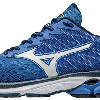 Mizuno – wave rider 20, running shoes, size 44, blue/white/grey