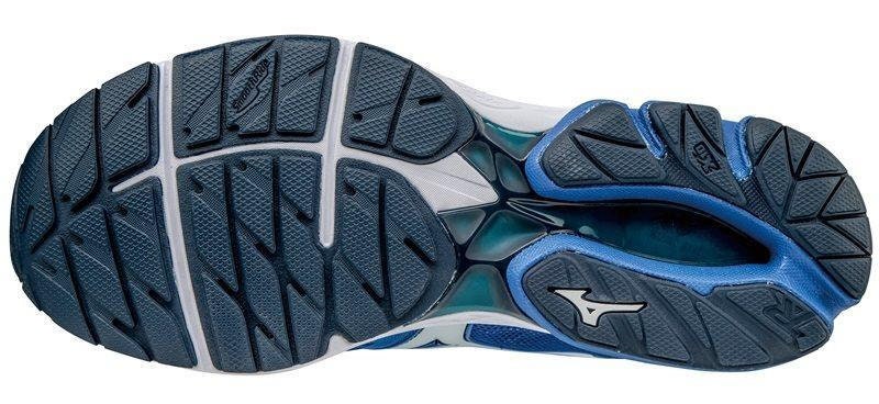 Mizuno – wave rider 20, running shoes, size 44, blue/white/grey - Image 2