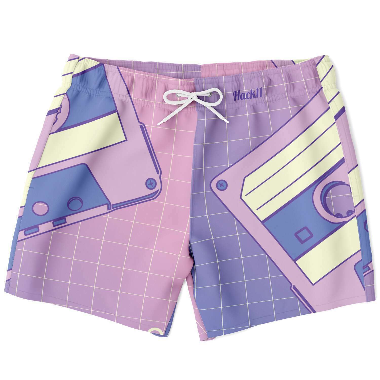Vaporwave Cassette" Men's Swim Trunks